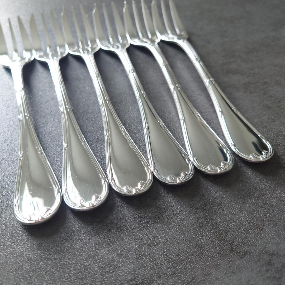 美品 クリストフル リュバン ケーキフォーク コーヒースプーン 12点