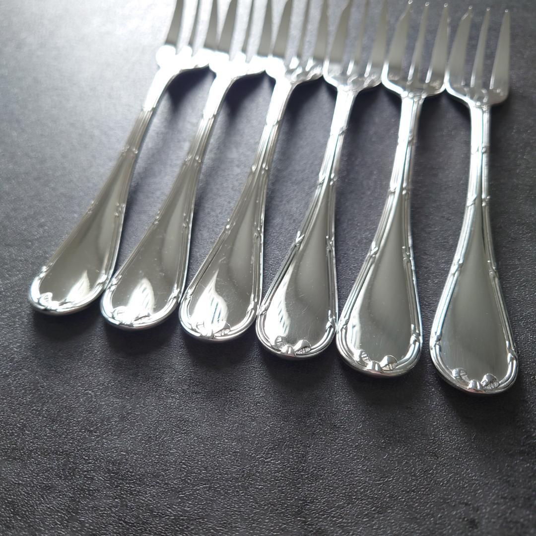 美品 クリストフル リュバン ケーキフォーク コーヒースプーン 12点