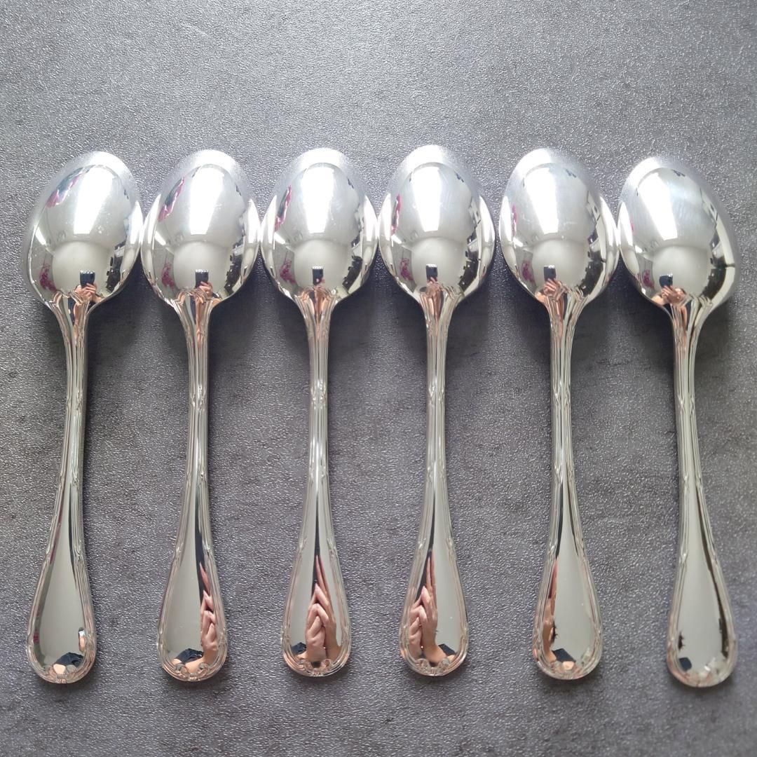 美品 クリストフル リュバン ケーキフォーク コーヒースプーン 12点