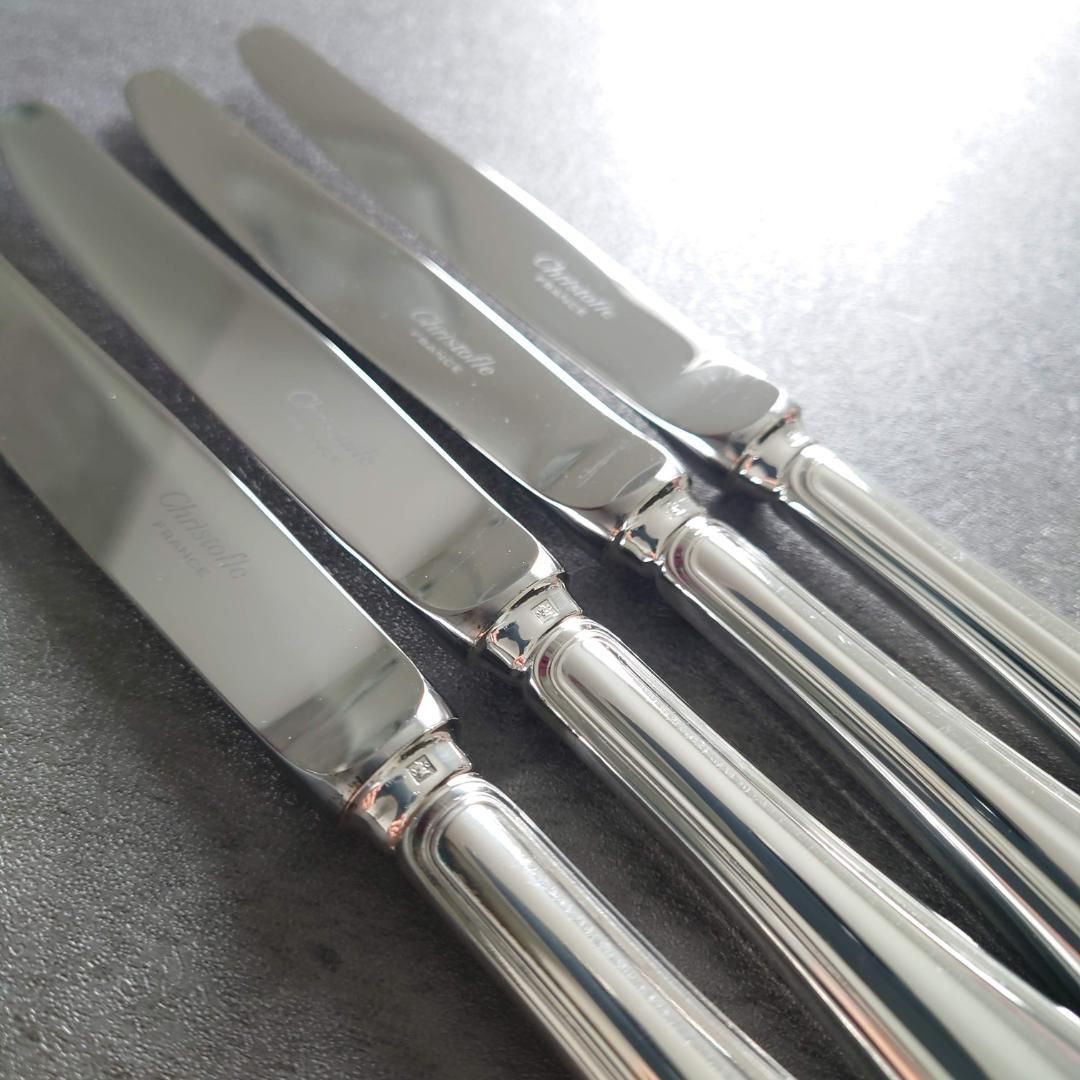 希少 美品 クリストフル スパトゥール デザートナイフ 4点 - メルカリ