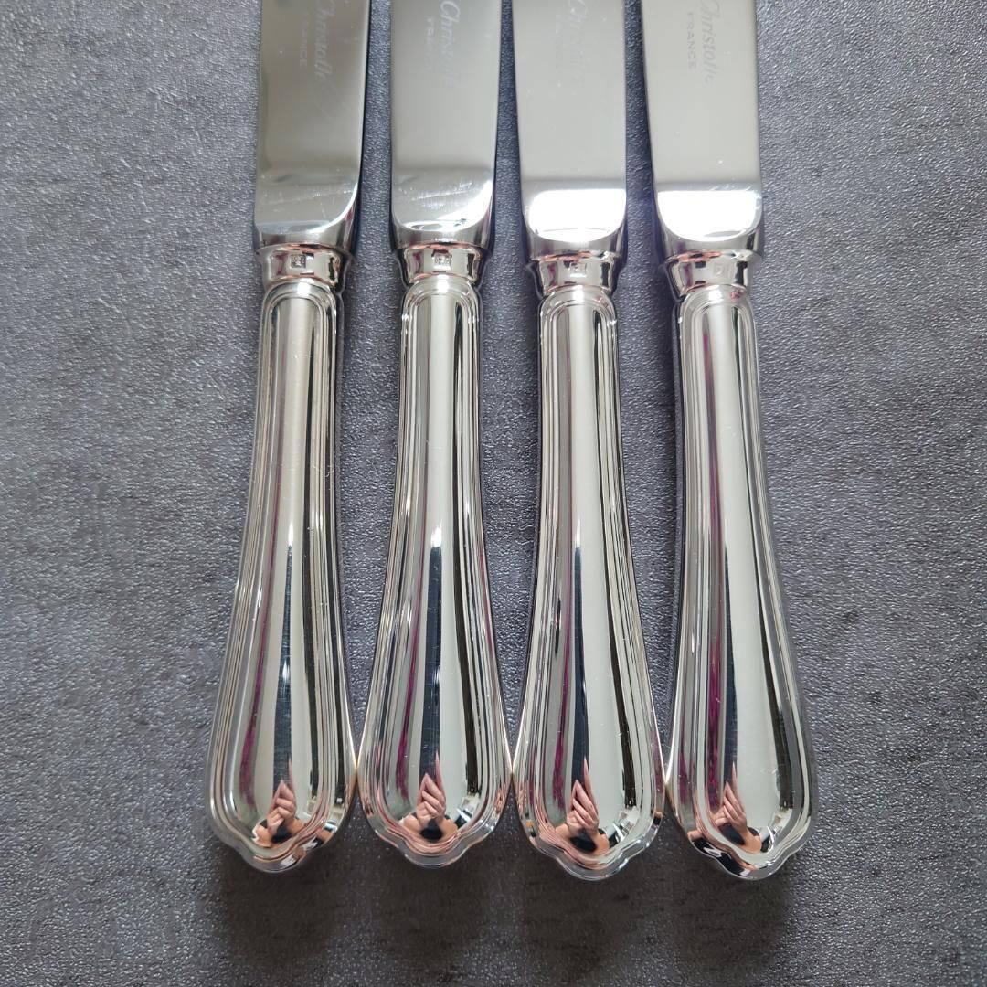 希少 美品 クリストフル スパトゥール デザートナイフ 4点 - メルカリ