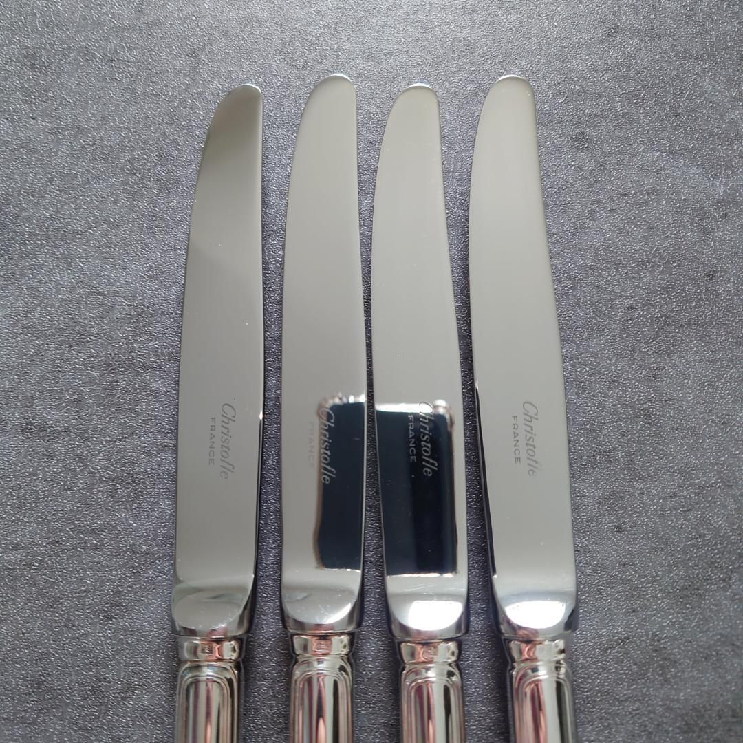 希少 美品 クリストフル スパトゥール デザートナイフ 4点 - メルカリ