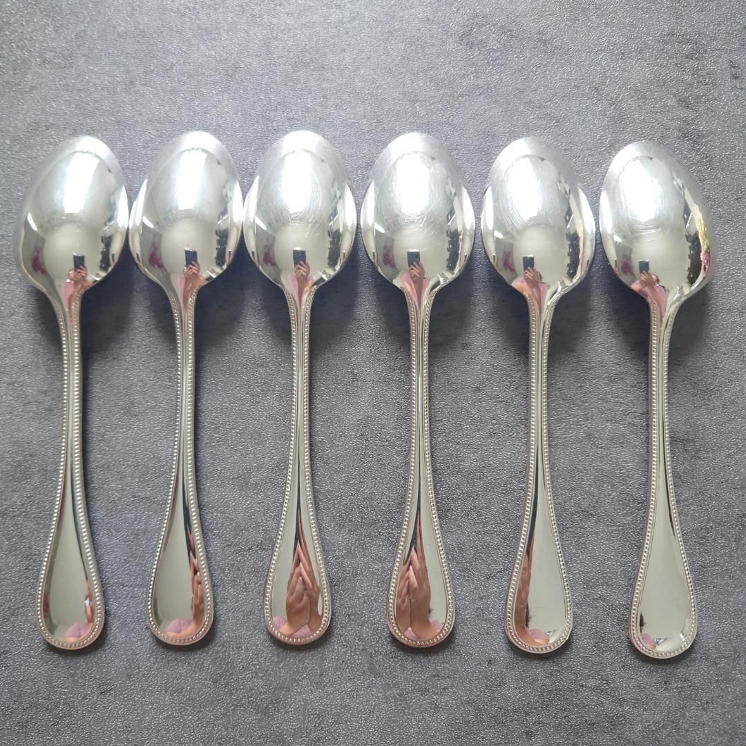 美品 クリストフル パール ケーキフォーク コーヒースプーン 12点 箱