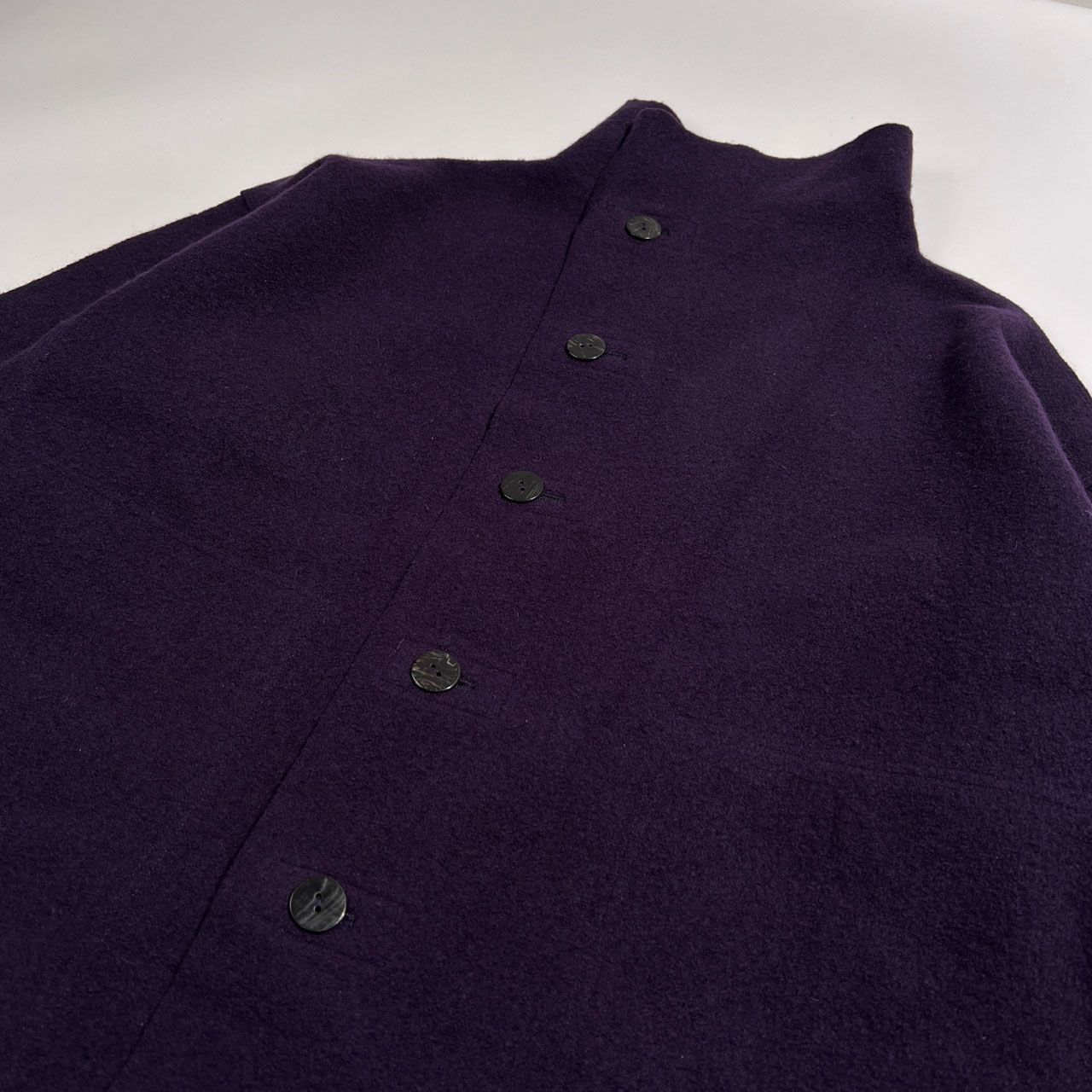 JURGEN LEHL ヨーガンレール メルトン ウール コート サイズ M /紫
