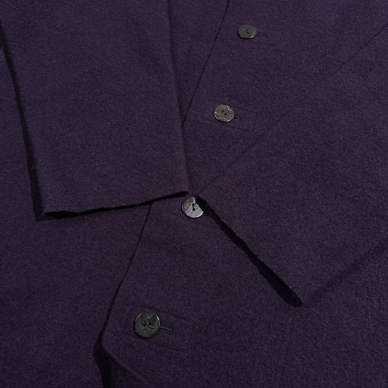 JURGEN LEHL ヨーガンレール メルトン ウール コート サイズ M /紫