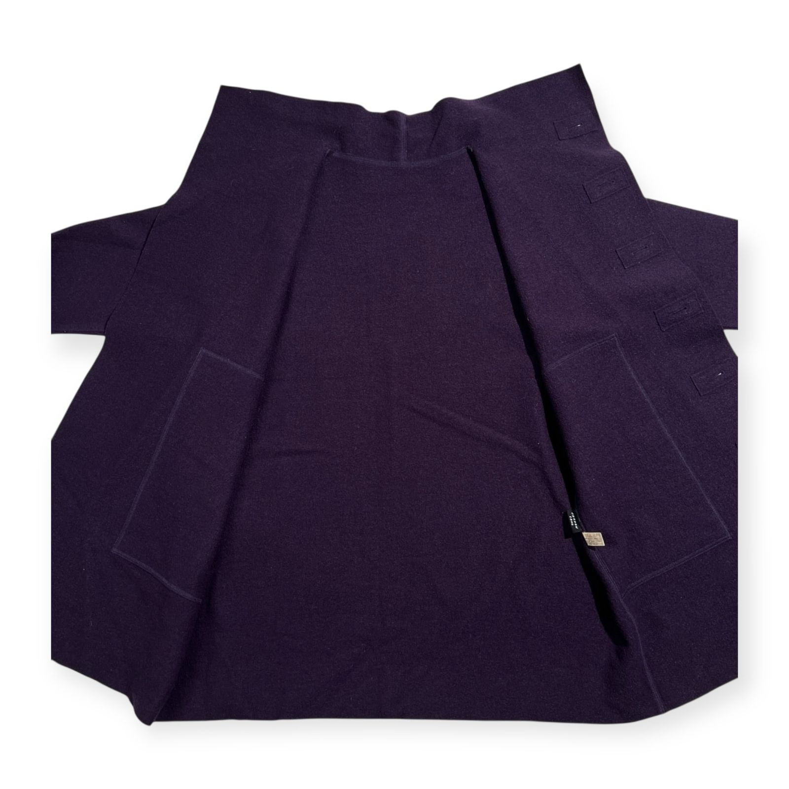 JURGEN LEHL ヨーガンレール ロング コート アルパカ混 パープル M JURGEN LEHL ヨーガンレール メルトン ウール コート サイズ M /紫