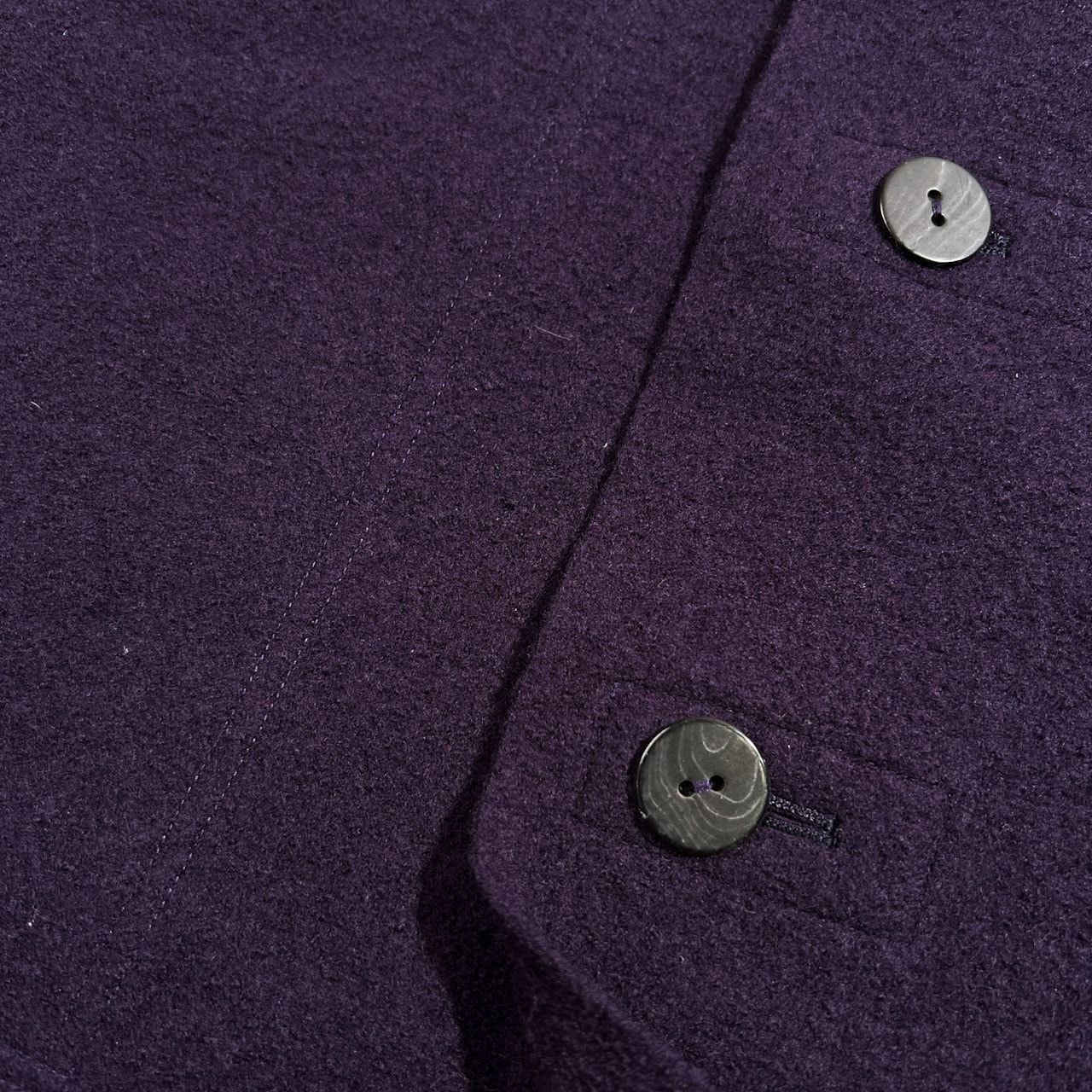 JURGEN LEHL ヨーガンレール メルトン ウール コート サイズ M /紫