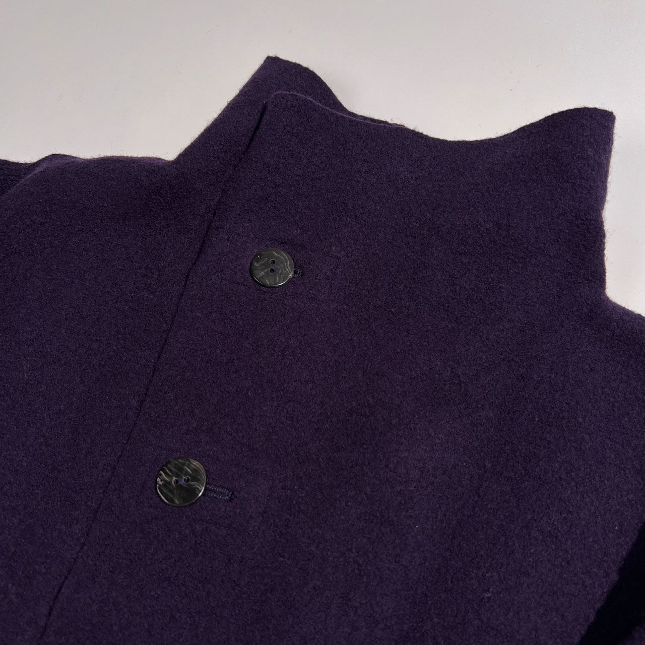 JURGEN LEHL ヨーガンレール メルトン ウール コート サイズ M /紫
