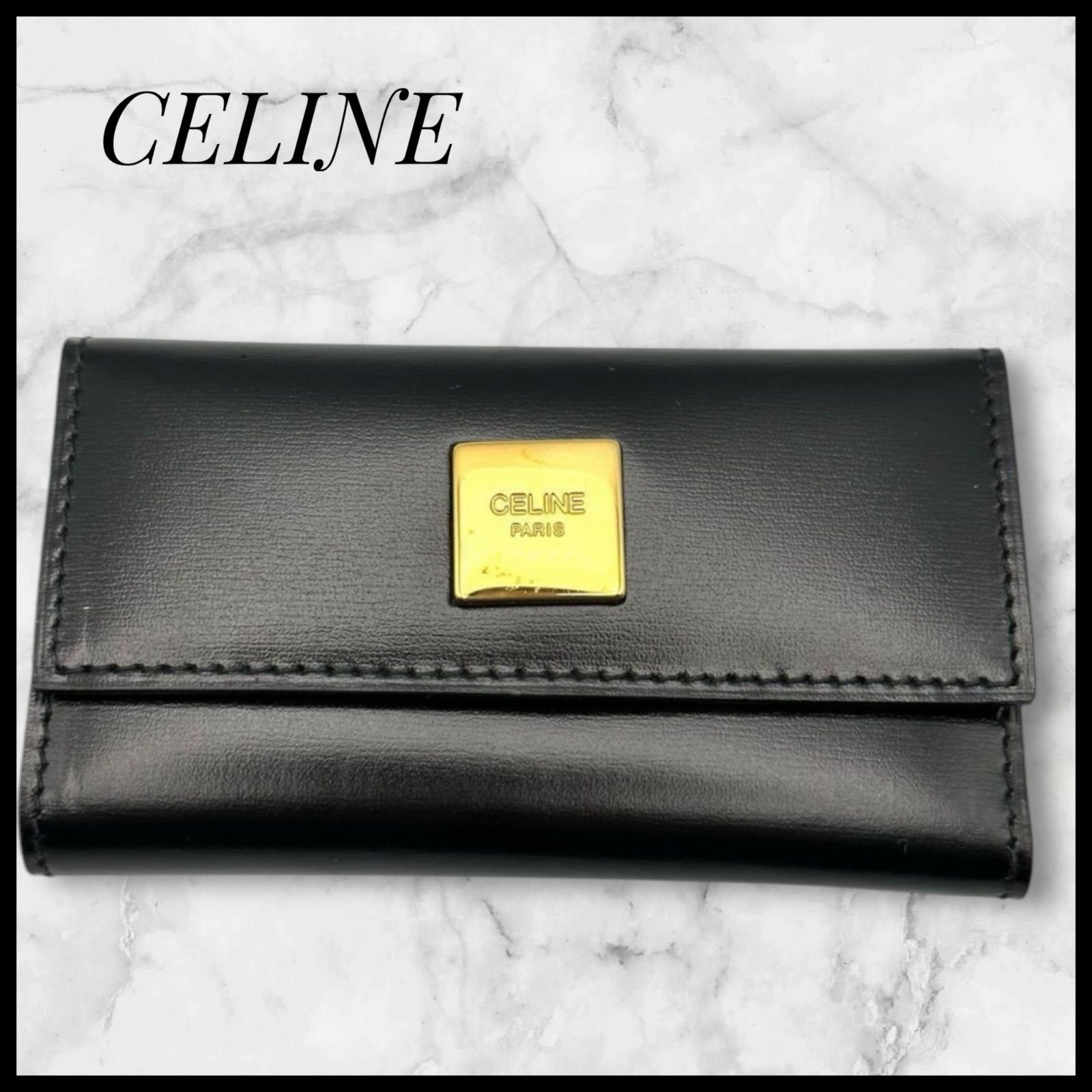 CELINE セリーヌ キーケース 鍵入れ 鍵 かぎ キー キーリング ブラック