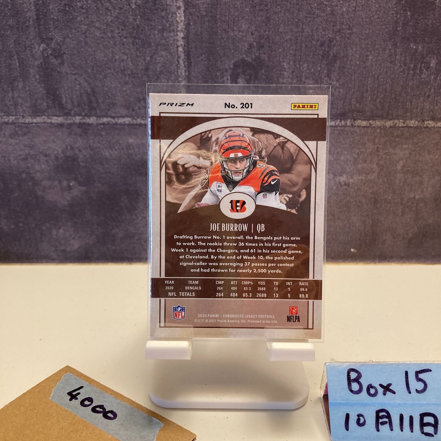 その他 Joe Burrow RC Auto panini 2020 Panini Joe Burrow Cincinnati Bengals Legacy Prizm RC ルーキー