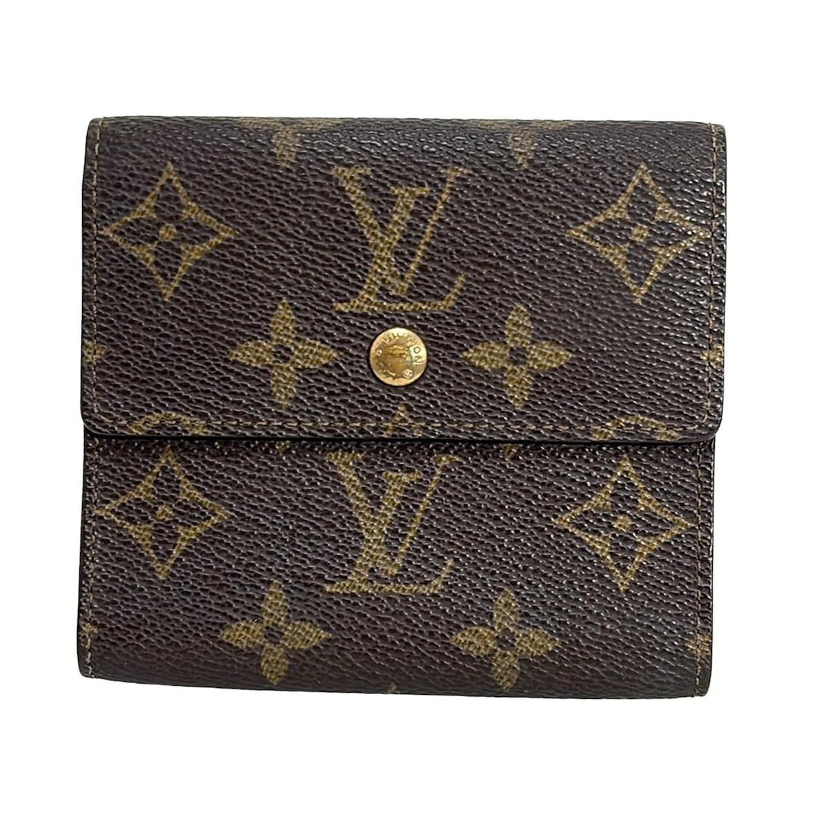 LOUIS VUITTON(ルイヴィトン) Wホック財布 モノグラム ポルトモネビエ