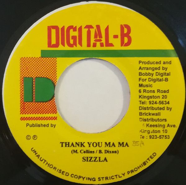 ジャマイカ7” Sizzla Thank You Ma Ma NONE /00080 - メルカリ