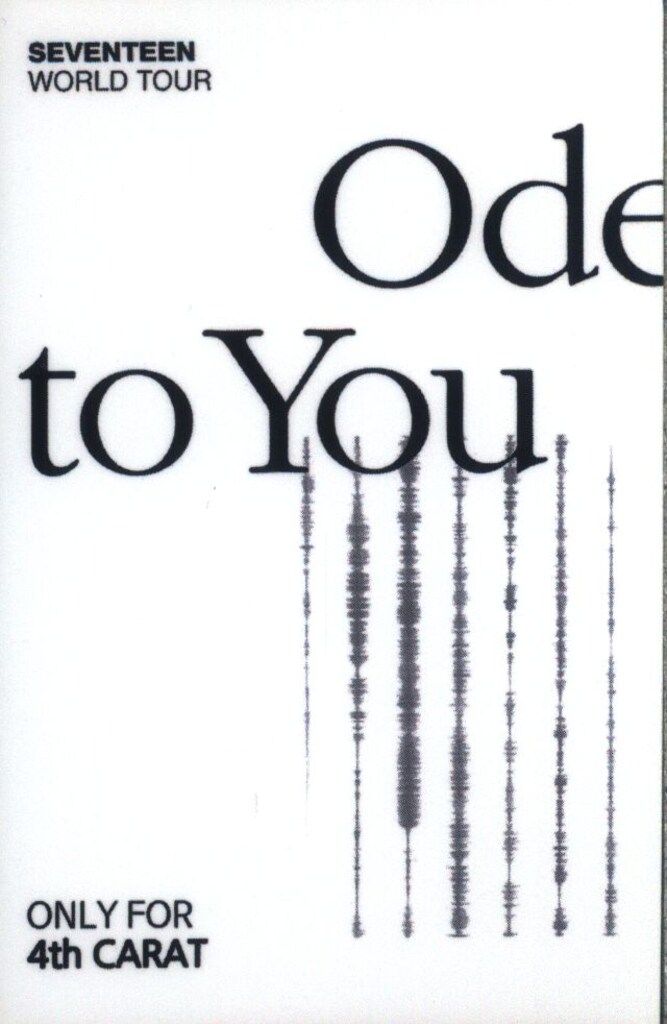 SEVENTEEN CARAT ZONE JOSHUA ODE to You IN SEOUL - メルカリ