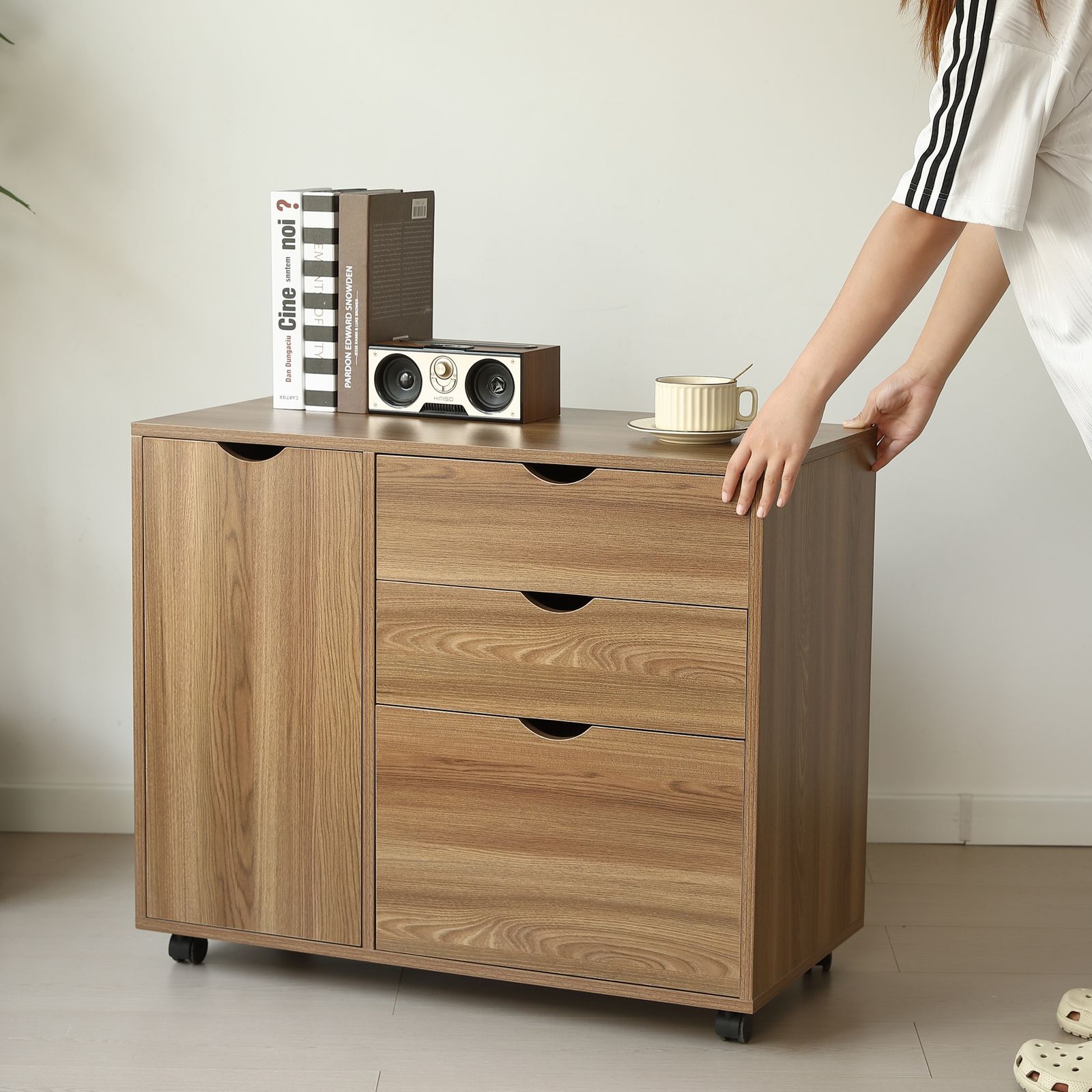 数量限定セール」 キャビネット幅80 北欧 サイドボード チェスト