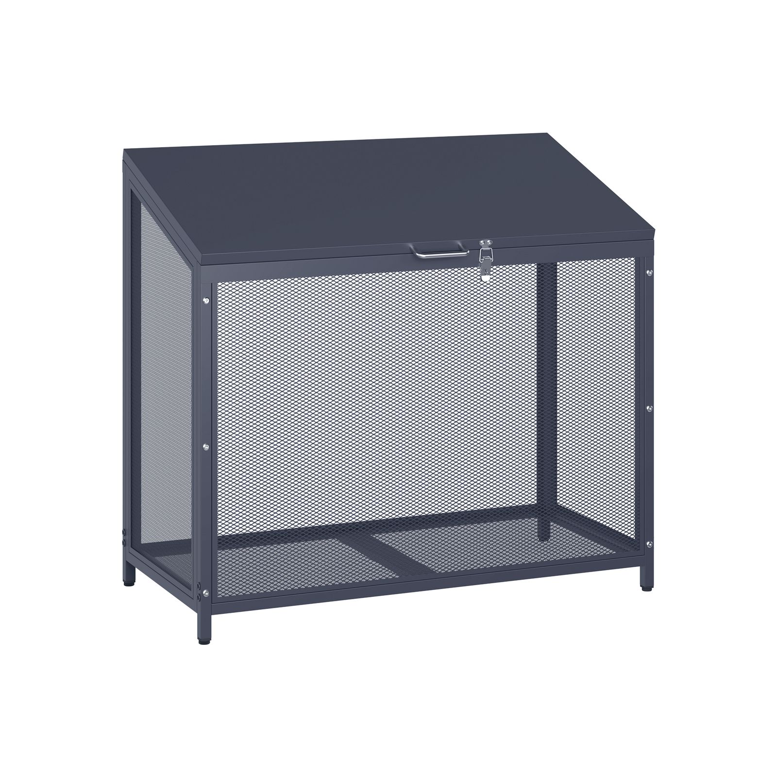 数量 屋外ゴミ収納庫 メッシュデザイン ゴミ箱 屋外 ゴミ収集ボックス ごみ集積所 大容量 カラスよけ 野良猫対策 ゴミ荒らし防止 庭用 容量218 L