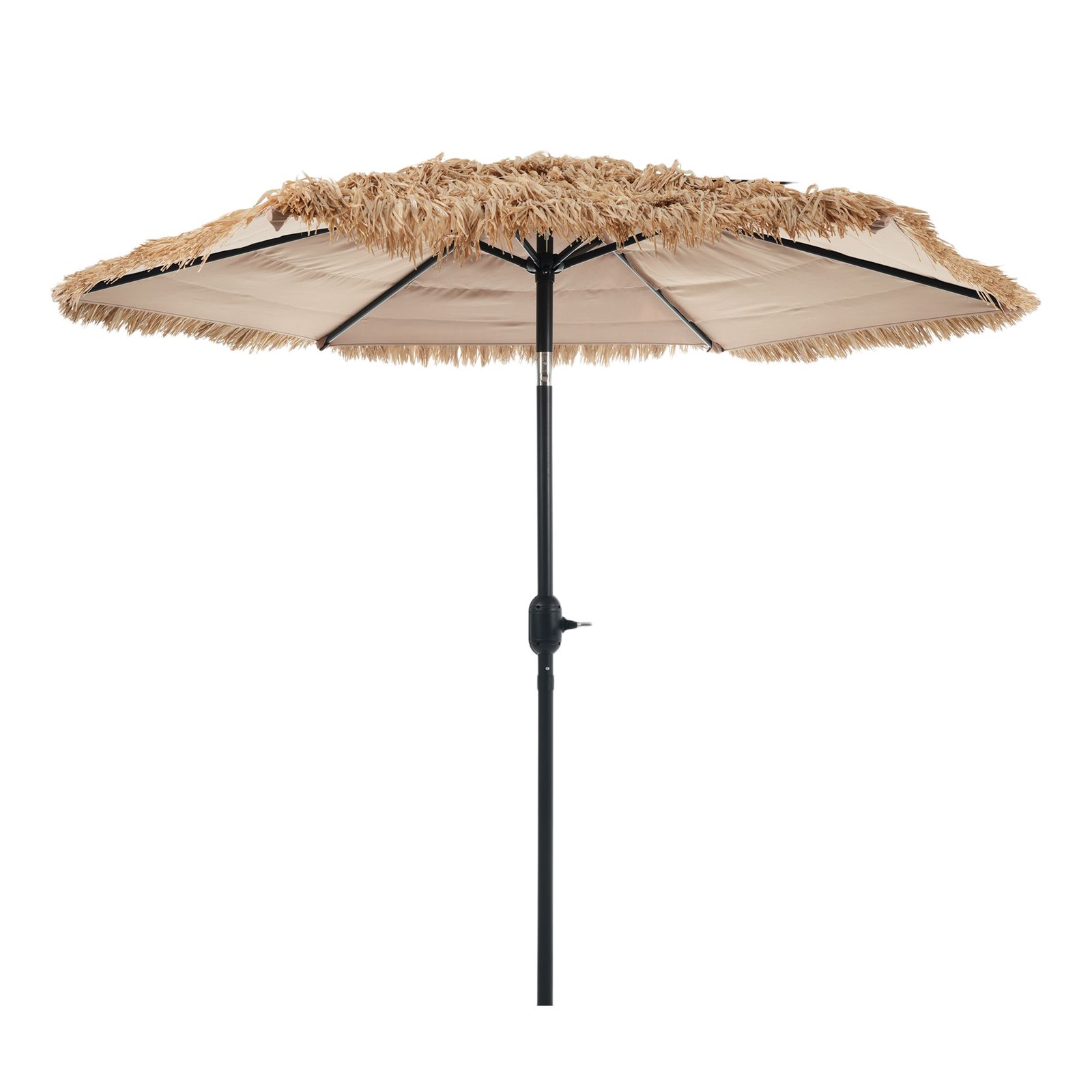 数量限定セール」 ハワイアン パラソル単体 ナチュラル 直径220cm 30+