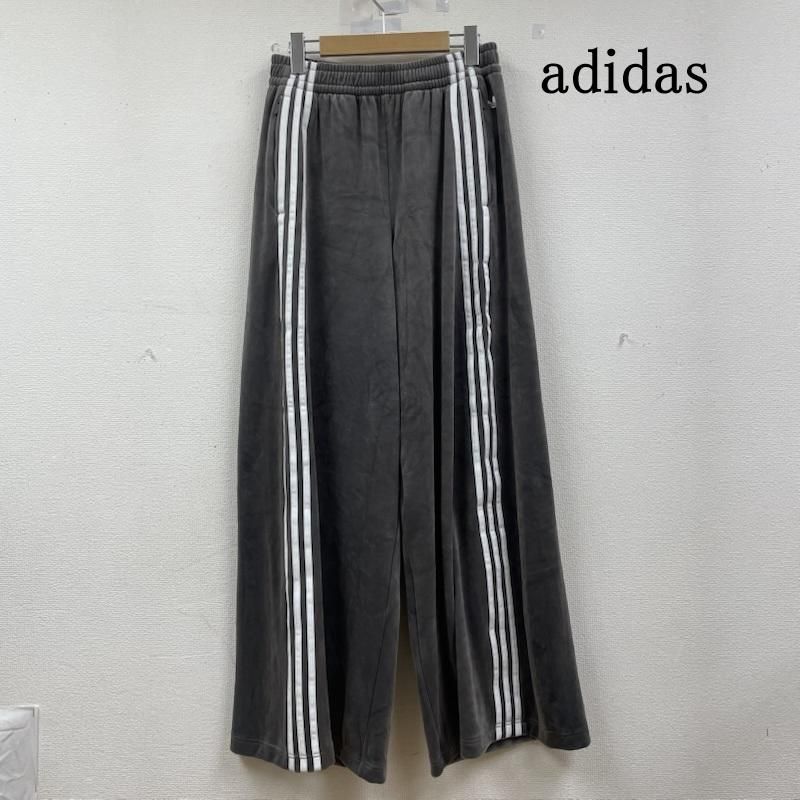 アディダス ベルベット ルーズ トラックパンツ スリーストライプ トレフォイル is 4558 レディース XL ISItems 古着
