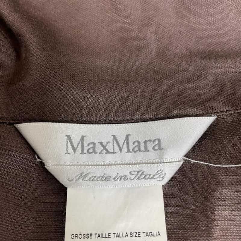 マックスマーラ 白タグ ノースリーブ シャツ ワンピース 巻きスカート