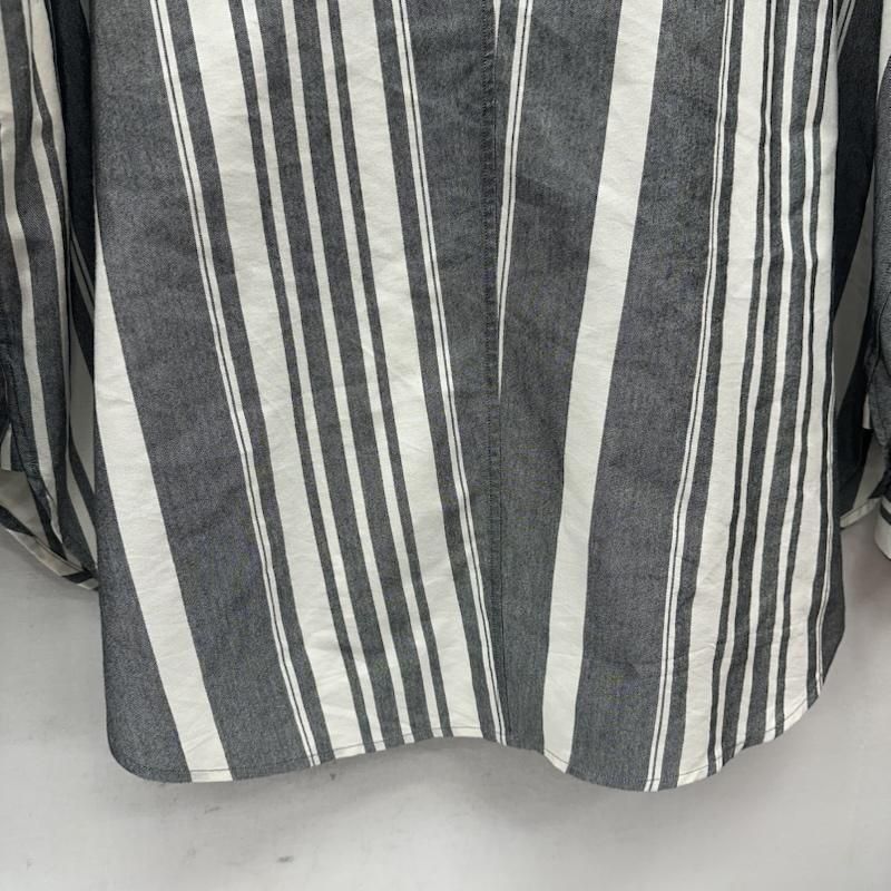 アンユーズド SILK COTTON SH シルク 混 ストライプ シャツ US1608