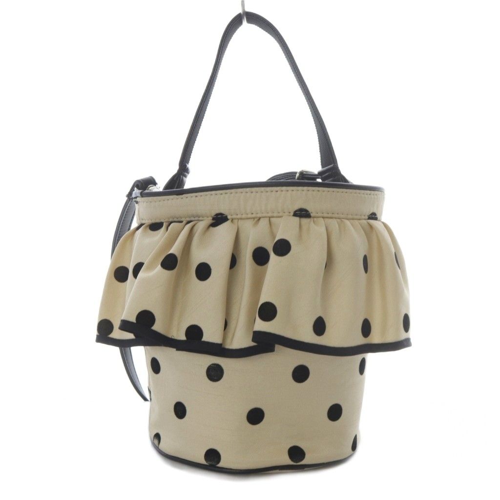 【最終価格】セツコサジテールCITYフリル2段ドット柄ショルダーバッグ2way セツコサジテール SETSUKO SAGITTAIRE ドット シティ 2WAYバッグ