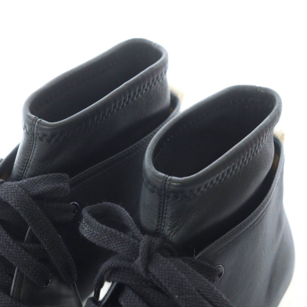 ロエベ LOEWE コンバットブーツ ハイカット スニーカー レザー 本革 37