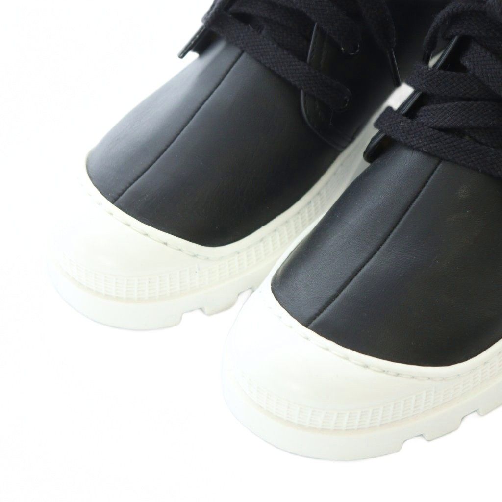 ロエベ LOEWE コンバットブーツ ハイカット スニーカー レザー 本革 37