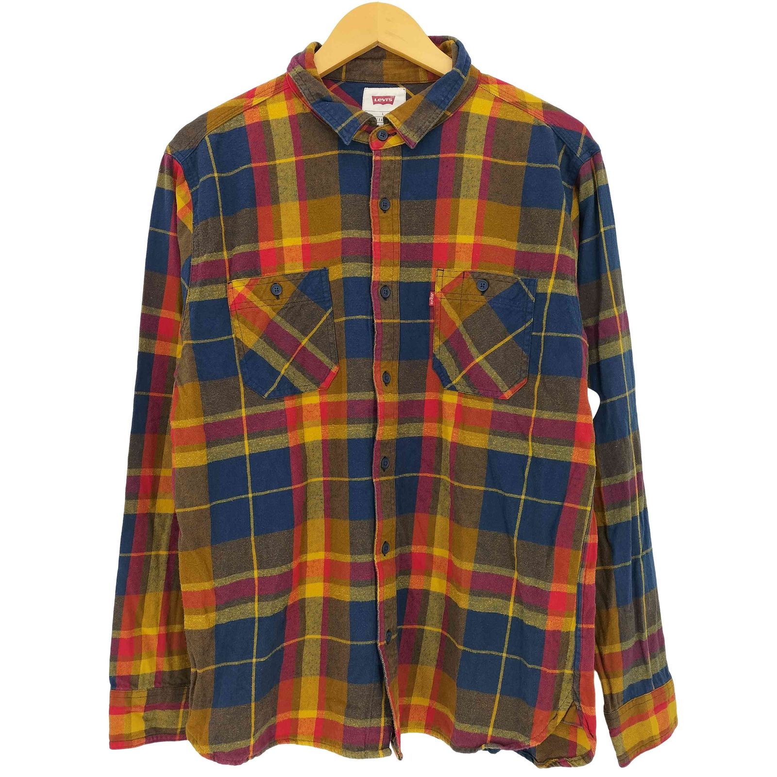 リーバイス Levis チェック コットン ダブルポケット ネルシャツ