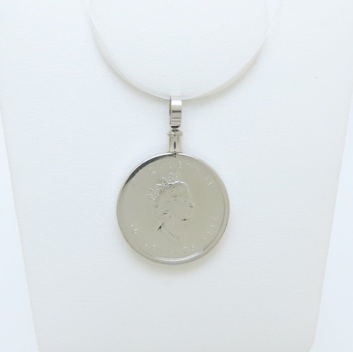 Pt 999 5 1 4 oz メイプルリーフ コイントップ エリザベス 999プラチナxPt 850プラチナ レディース 79121 FJ その他 アクセサリー レディース