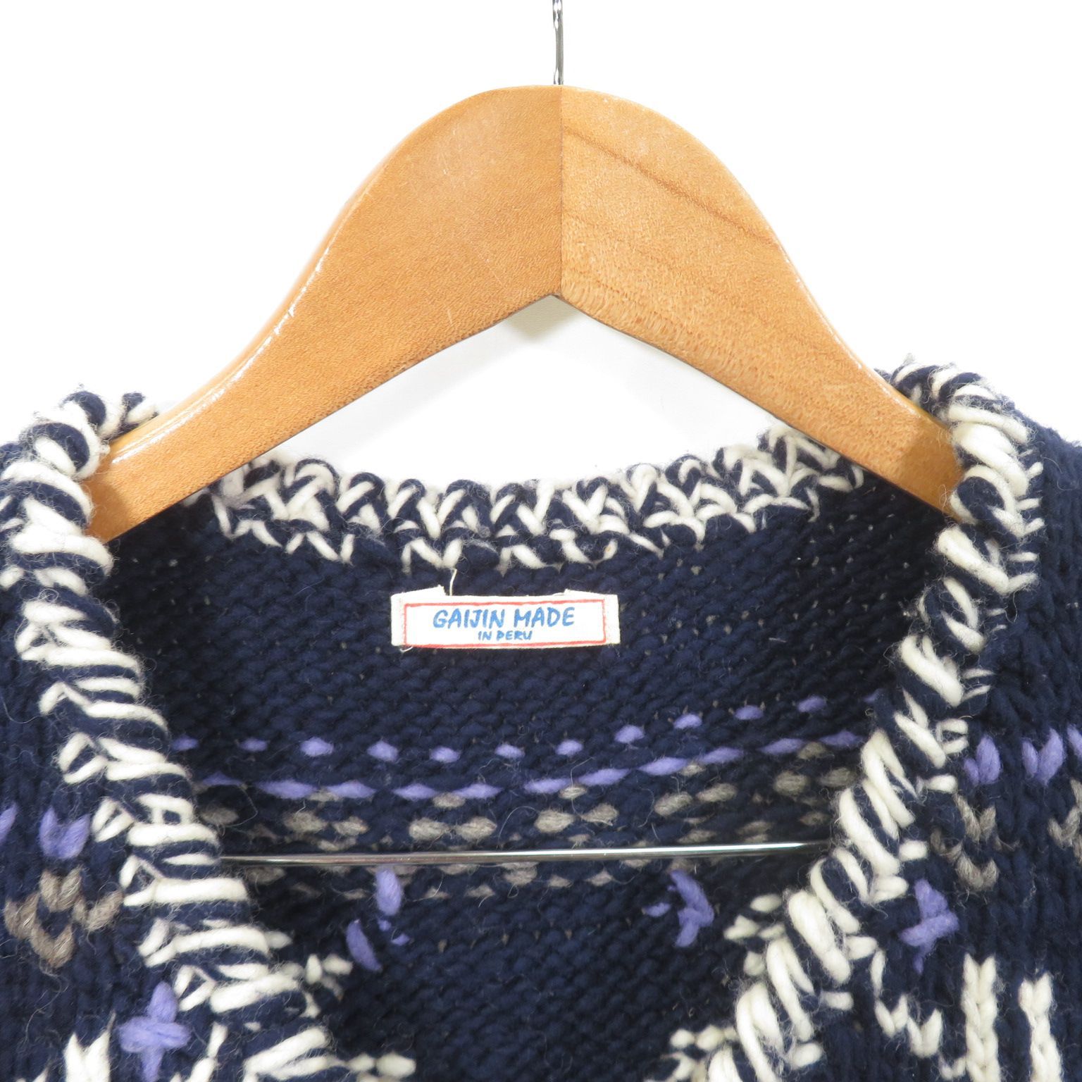 最終価格！手刺繍 GAIJIN MADE ベスト GAIJIN MADE ペルー製 カウチン ベスト - メルカリ