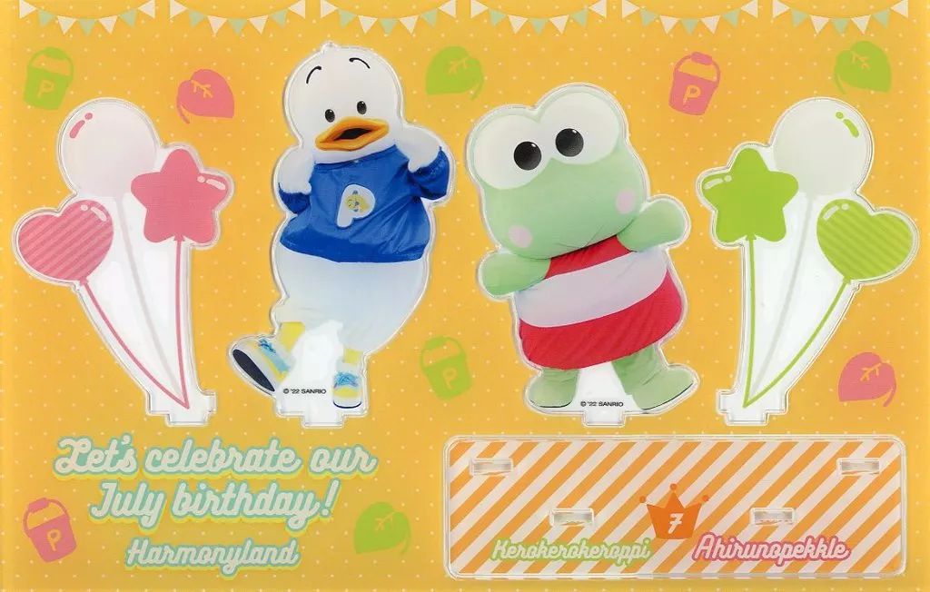 中古】アクリルスタンド・アクリルパネル けろけろケロッピ＆あひるの