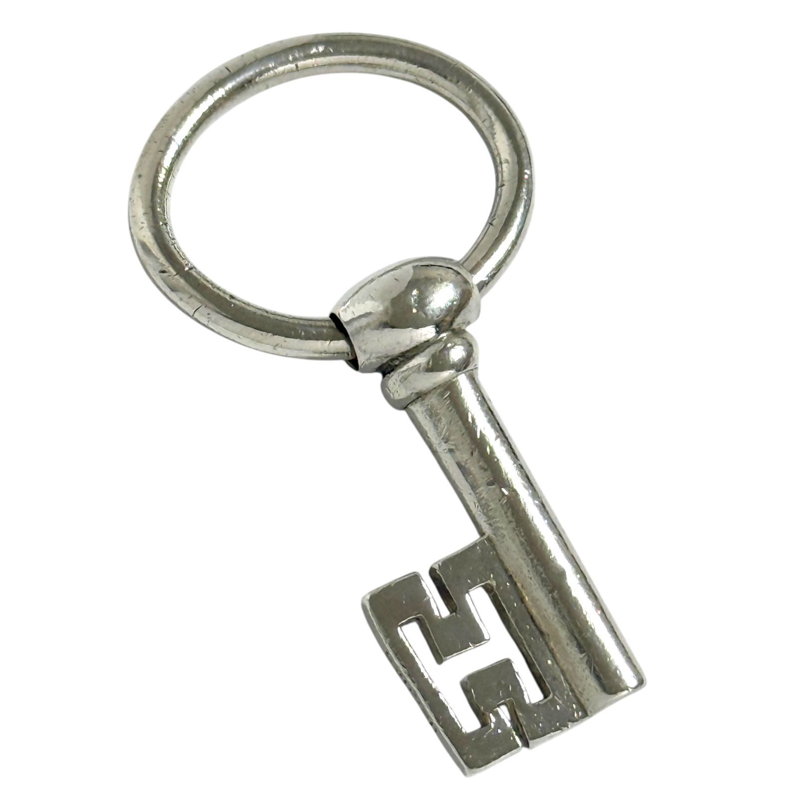 エルメス メンズ キーリング キーホルダー シルバー製 ヴィンテージ