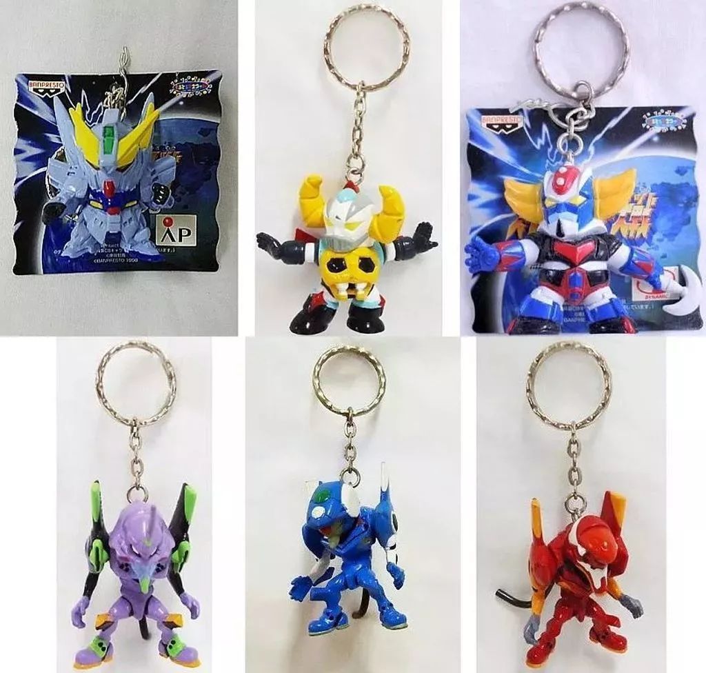 中古】キーホルダー 全6種セット スーパーロボット大戦キーホルダー