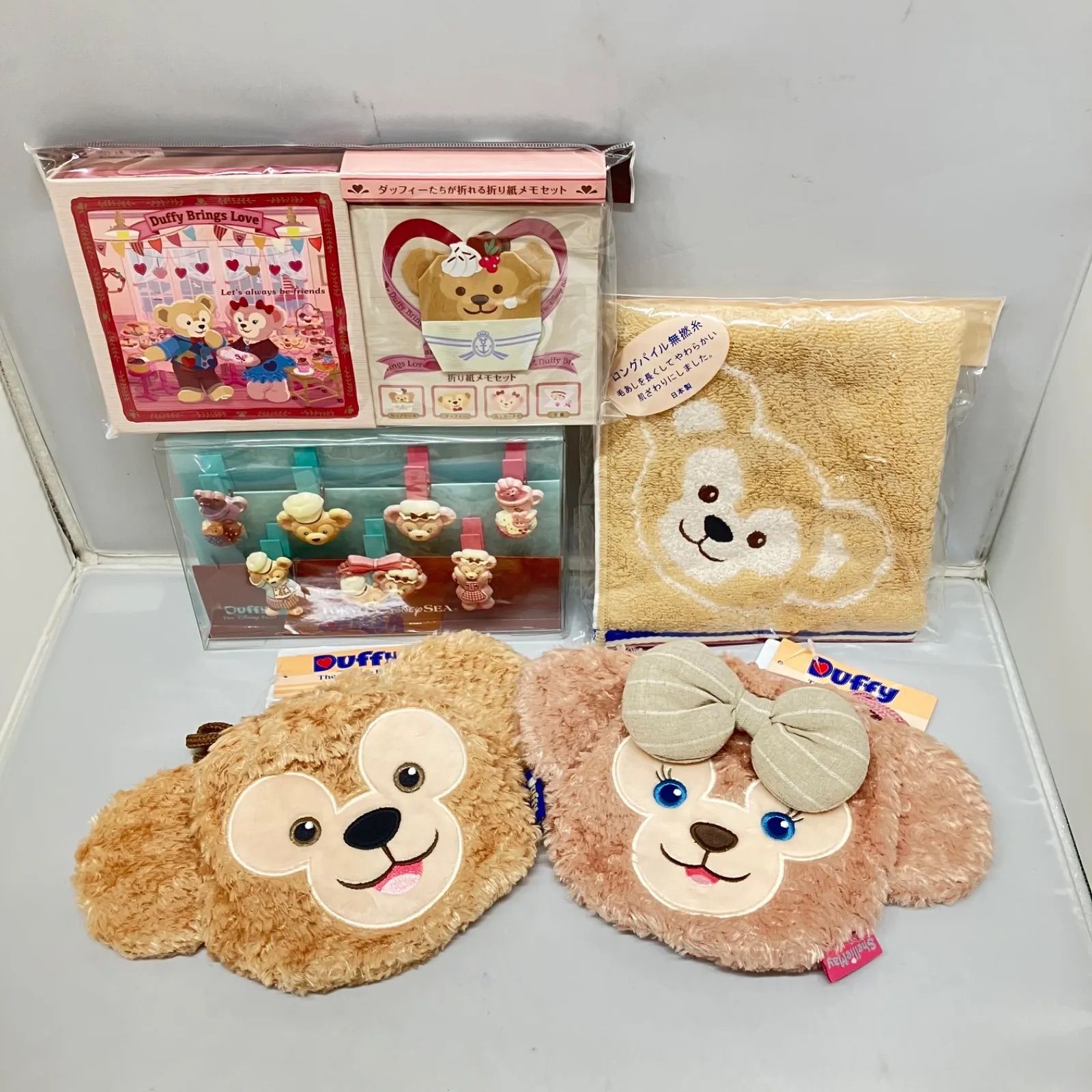 ダッフィーぬいぐるみ5体セット ダッフィーとフレンズ ストラップ付き