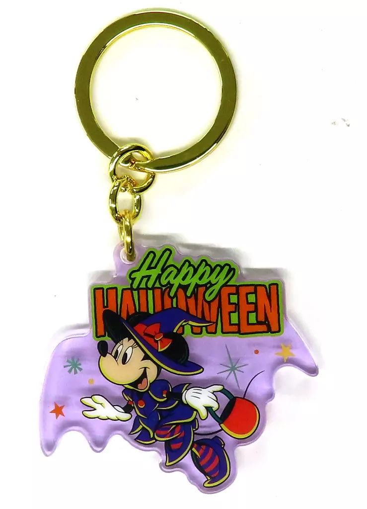 中古】キーホルダー ミニーマウス 「ディズニー・ハロウィーン2025