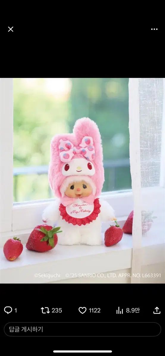 マイメロディ モンチッチ 現物 韓国すぐ発送