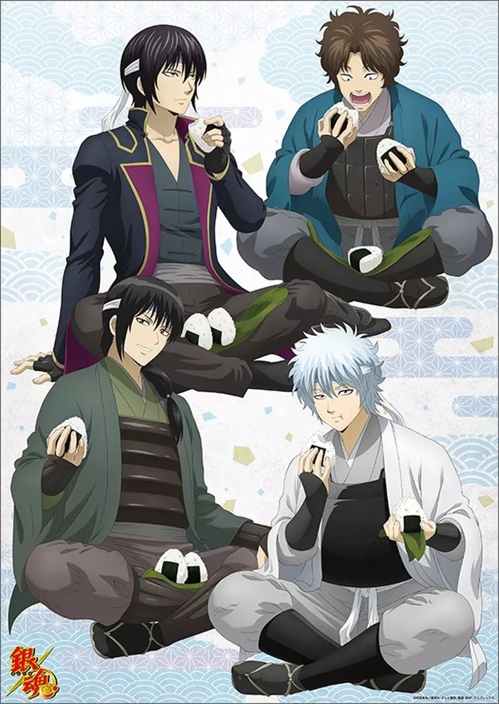 中古】ポスター A3ミニクリアポスター 銀時＆桂＆坂本＆高杉 「銀魂