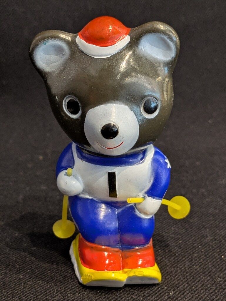 北海道拓殖銀行 貯金箱 たくちゃん スキー 108mm - メルカリ