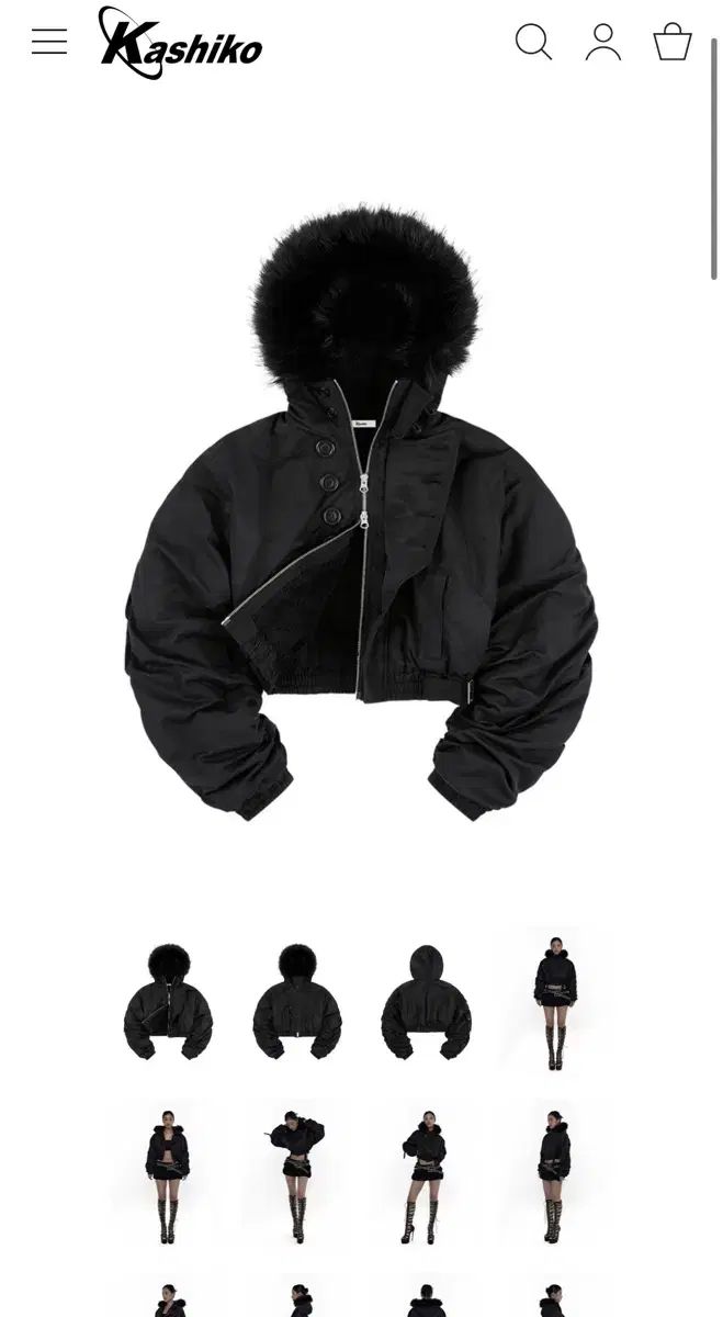 カシコ Hooded Crop Bomber M