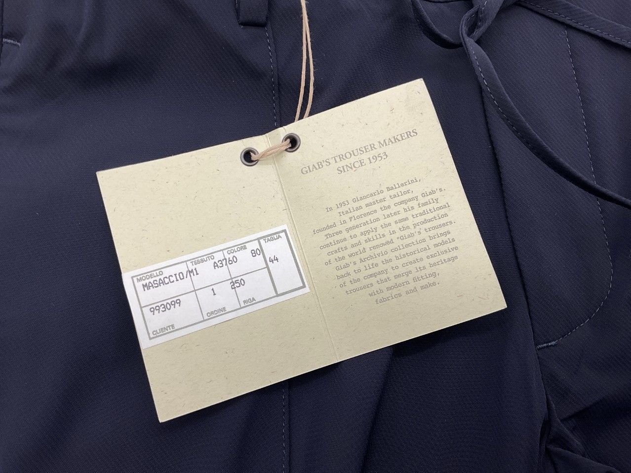 【未使用品】giab's ARCHIVIO マサッチョ永久クリース 44 未使用品】giab's ARCHIVIO マサッチョ永久クリース 44 - メルカリ