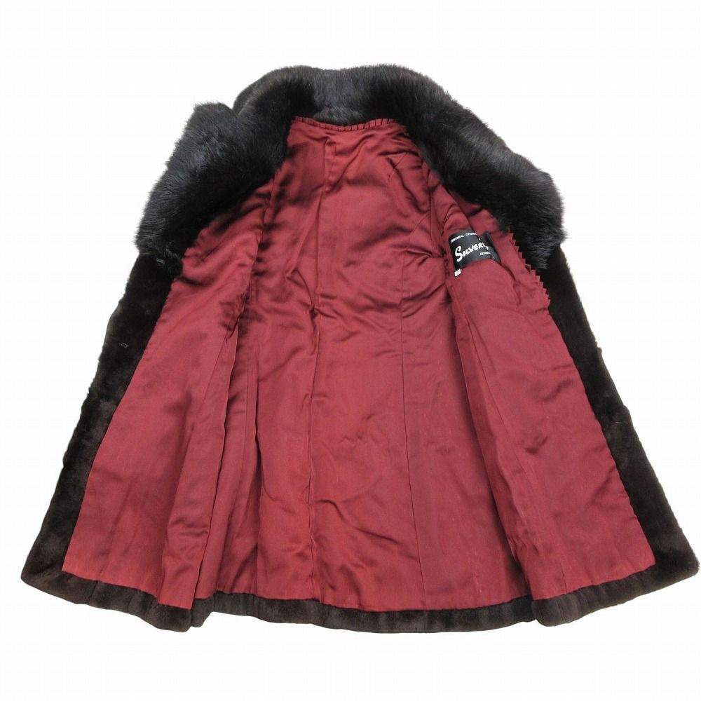 SILVER BLU IEMURA FUR 毛皮 コート ファー ジャケット ハーフ丈