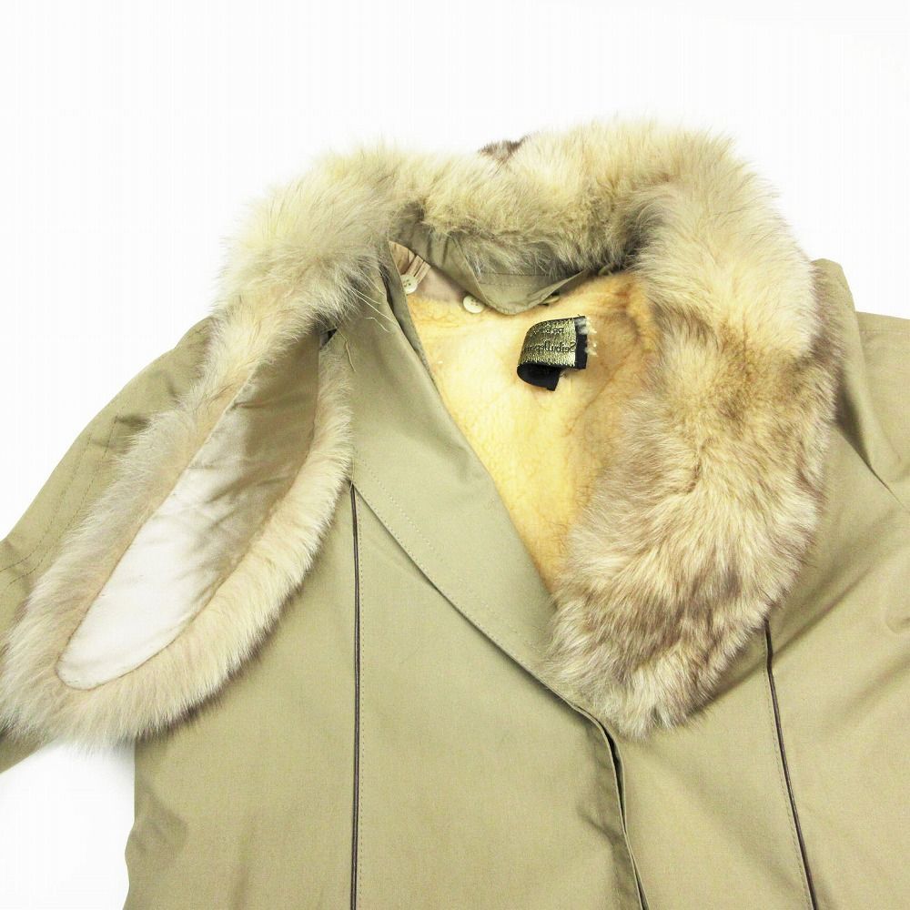 Diolen ディオレン トレンチコート ジャケット 毛皮 ティペット ボア