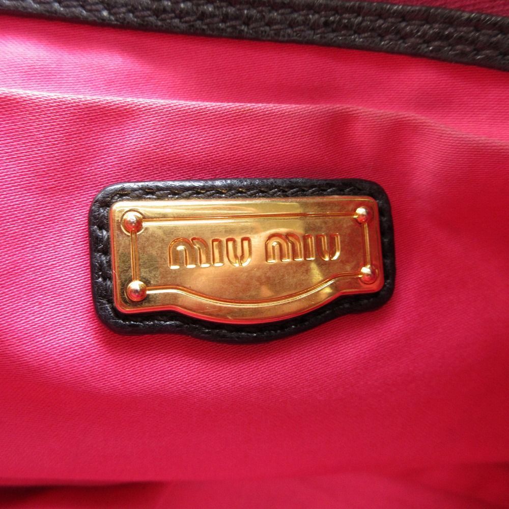 美品☆　MIUMIU　2way　アーカイブ　カデナモチーフ　ヴィッテロ　バッグ 美品☆ MIUMIU 2way アーカイブ カデナモチーフ ヴィッテロ バッグ