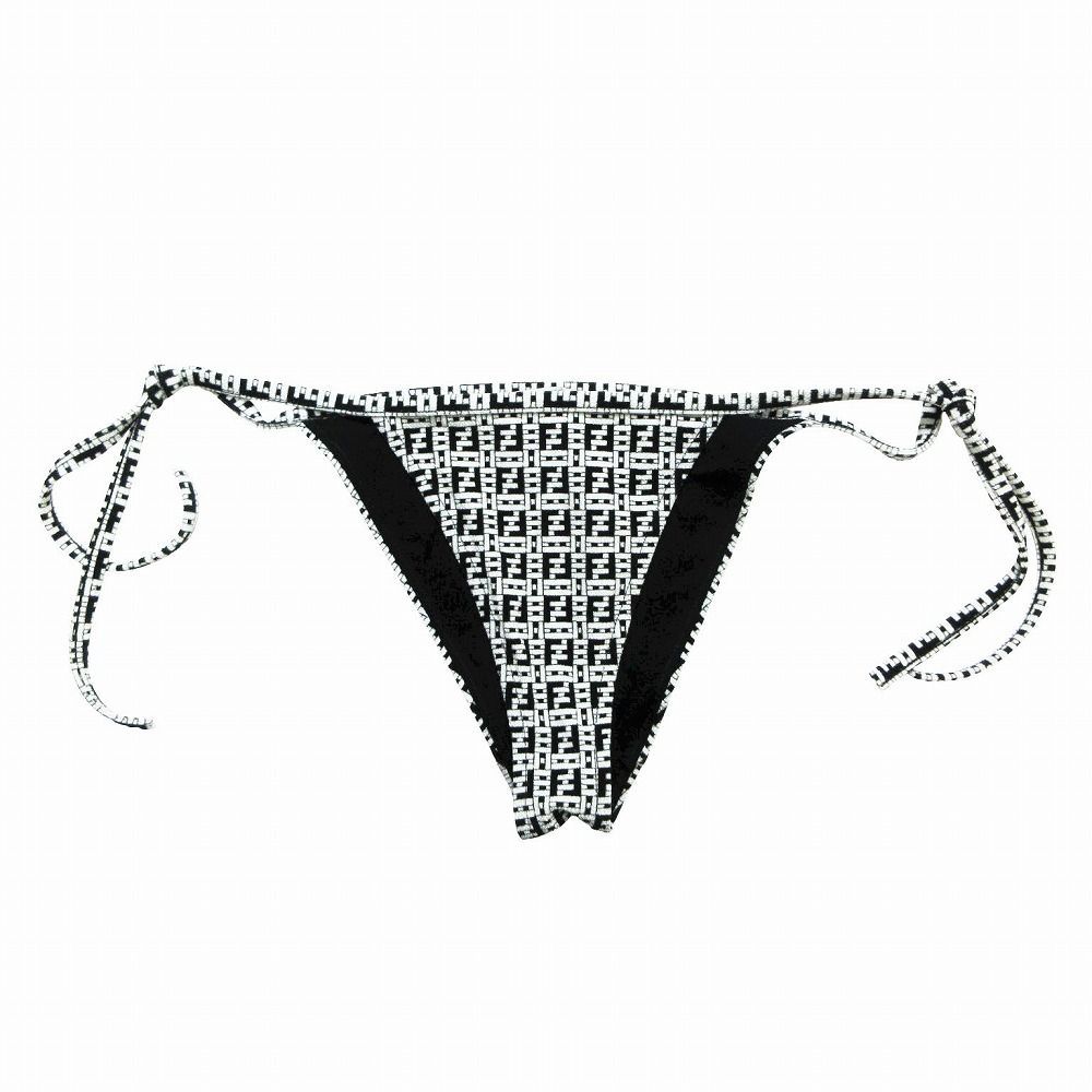 美品 FENDI フェンディ 水着 ビキニ ズッカ柄 ロゴ総柄 ホワイト