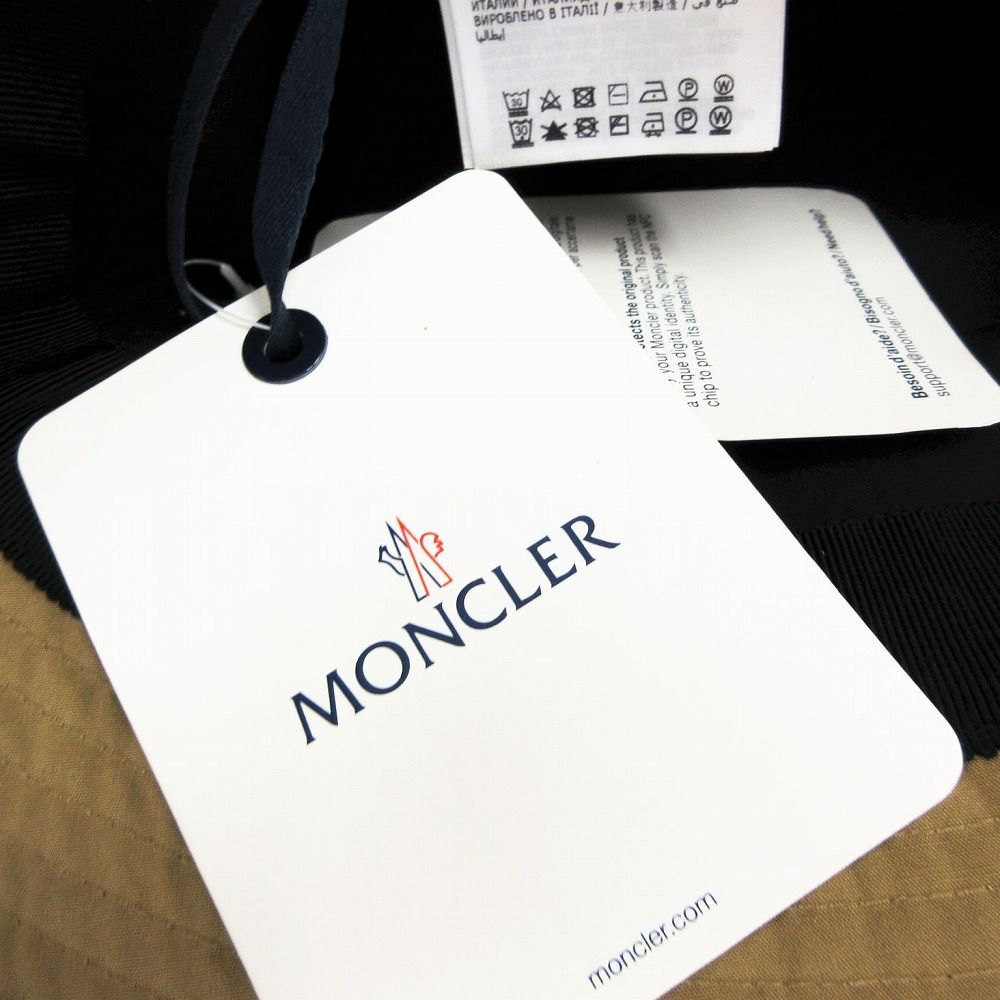 未使用品 MONCLER モンクレール ロゴワッペン バケットハット 帽子