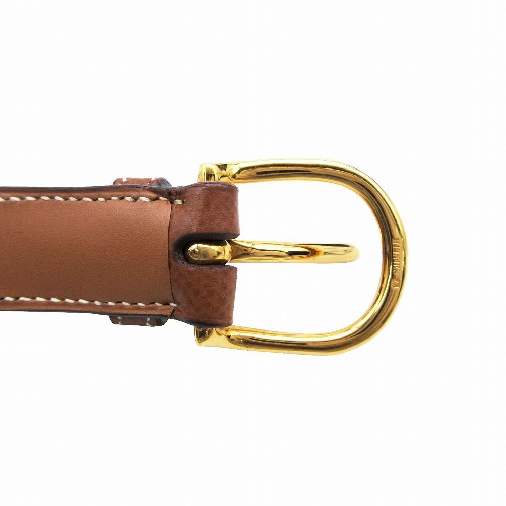 HERMES エルメス 1994年製 ヴィンテージ ゴールドバックル レザー