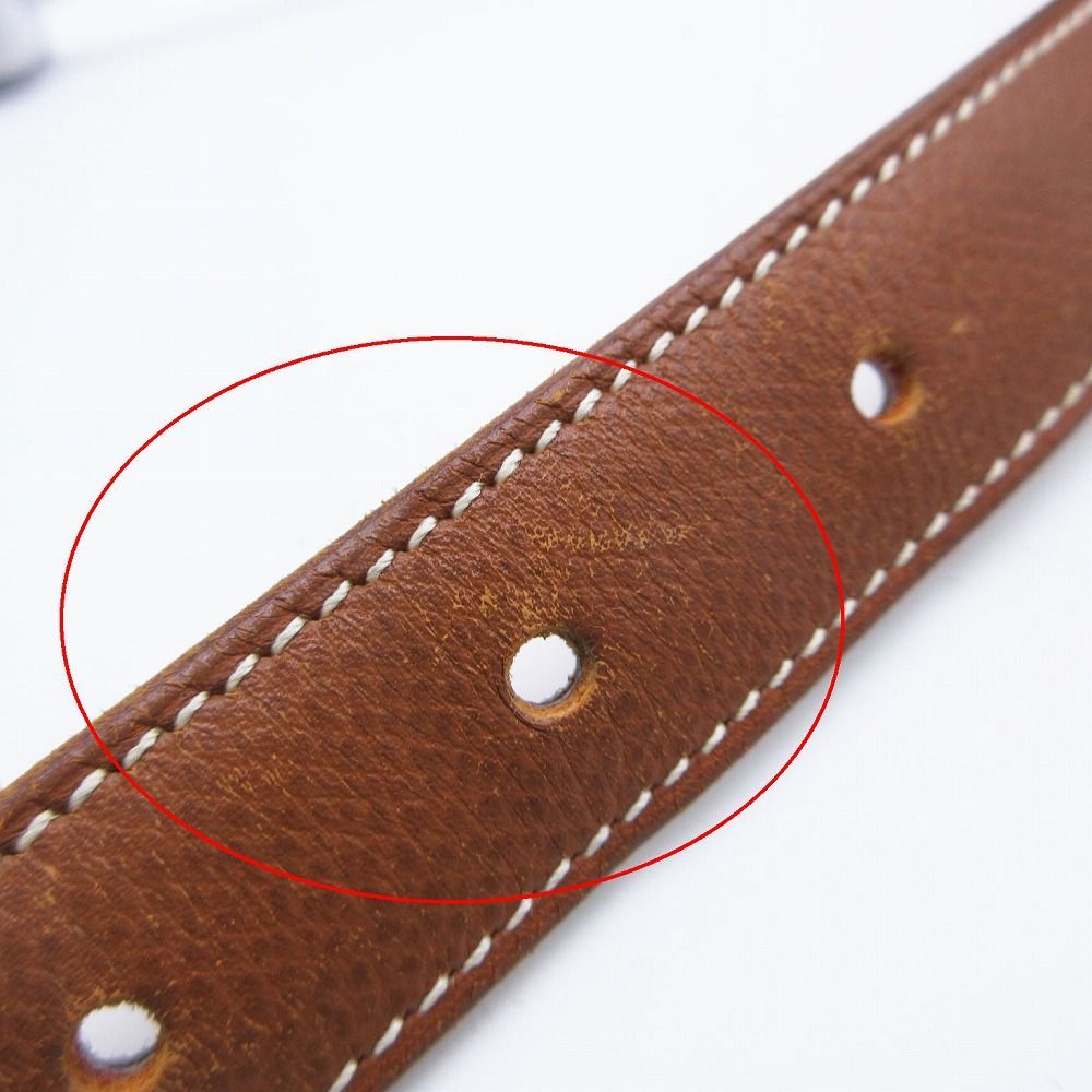 HERMES エルメス 1994年製 ヴィンテージ ゴールドバックル レザー