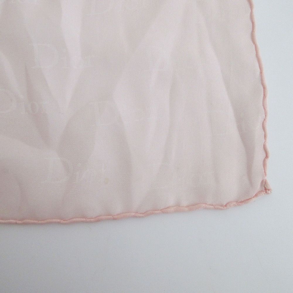 Christian dior クリスチャンディオール ロゴ総柄 大判 シルク