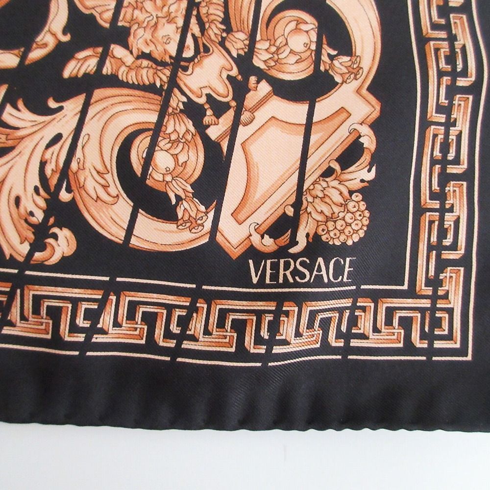 VERSACE ヴェルサーチ シルク ミニスカーフ メデューサ バロック柄