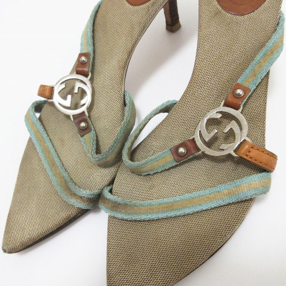 新品未使用 GUCCI グッチ サンダル 厚底 インターロッキング G 23cm GUCCI グッチ インターロッキングG サンダル シューズ ライトブルー