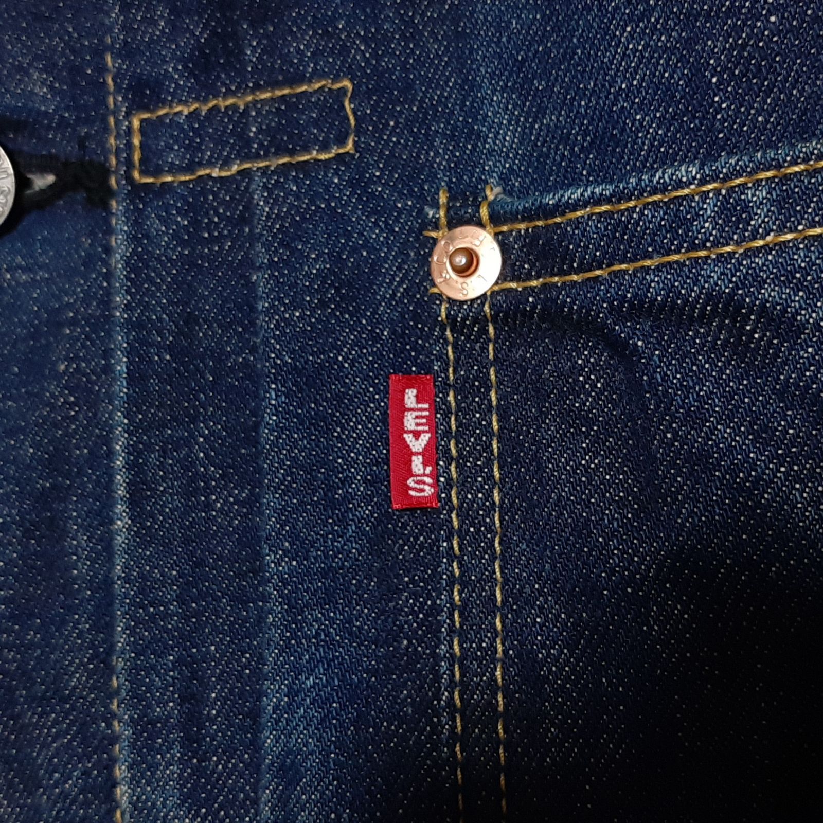 size 38】4つボタン 大戦 Levi's 71506XX 99年 ファースト 日本製 90s